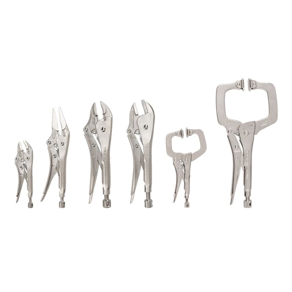 Locking Pliers and Swivel C-Clamp Set (6-Piece)